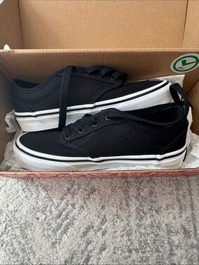 Classic Black Canvas Low-Top Sneakers